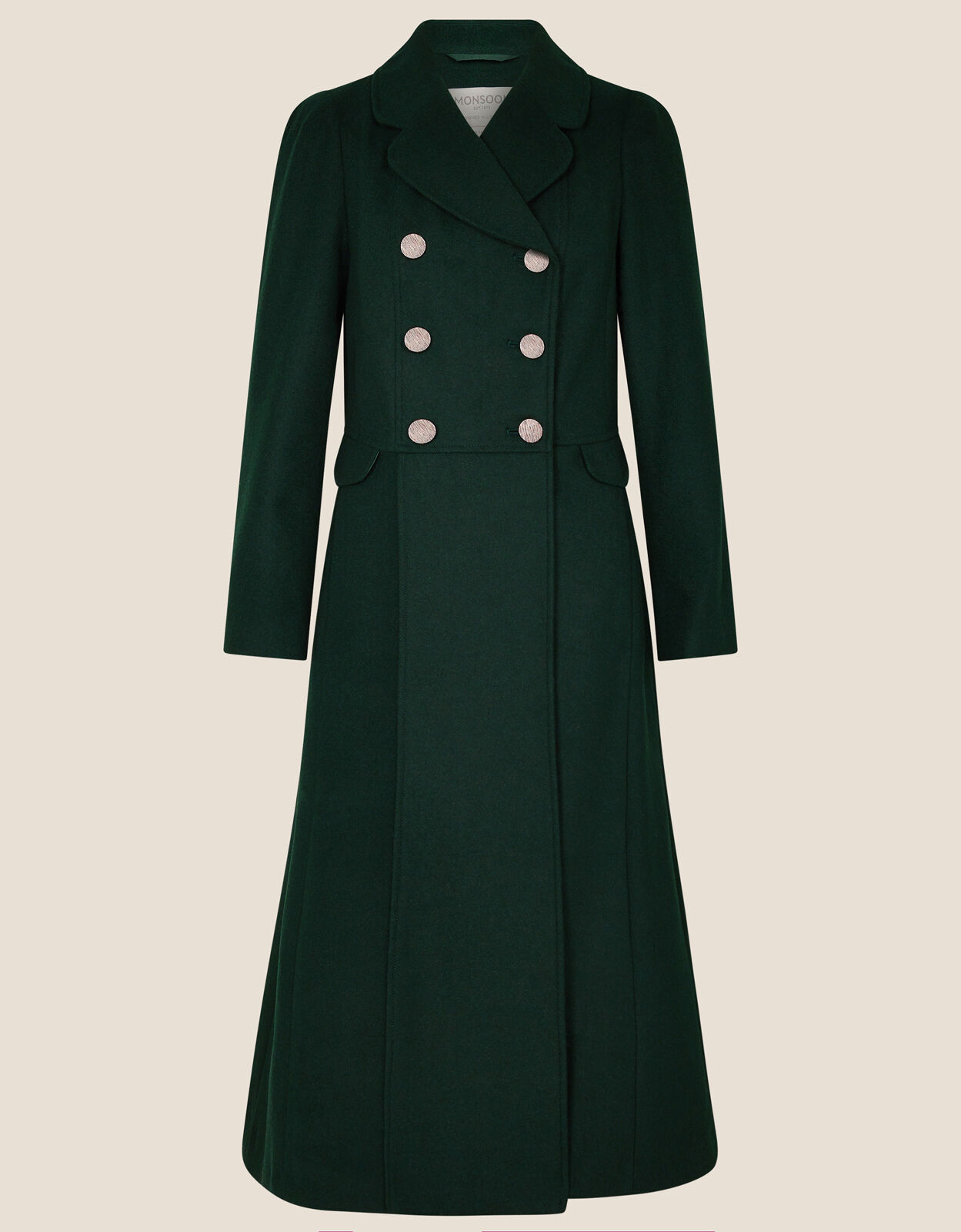 Samantha Skirted Coat Green | Women's ...